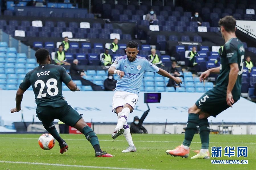 （體育）（3）足球——英超：曼城勝紐卡斯?fàn)柭?lián)