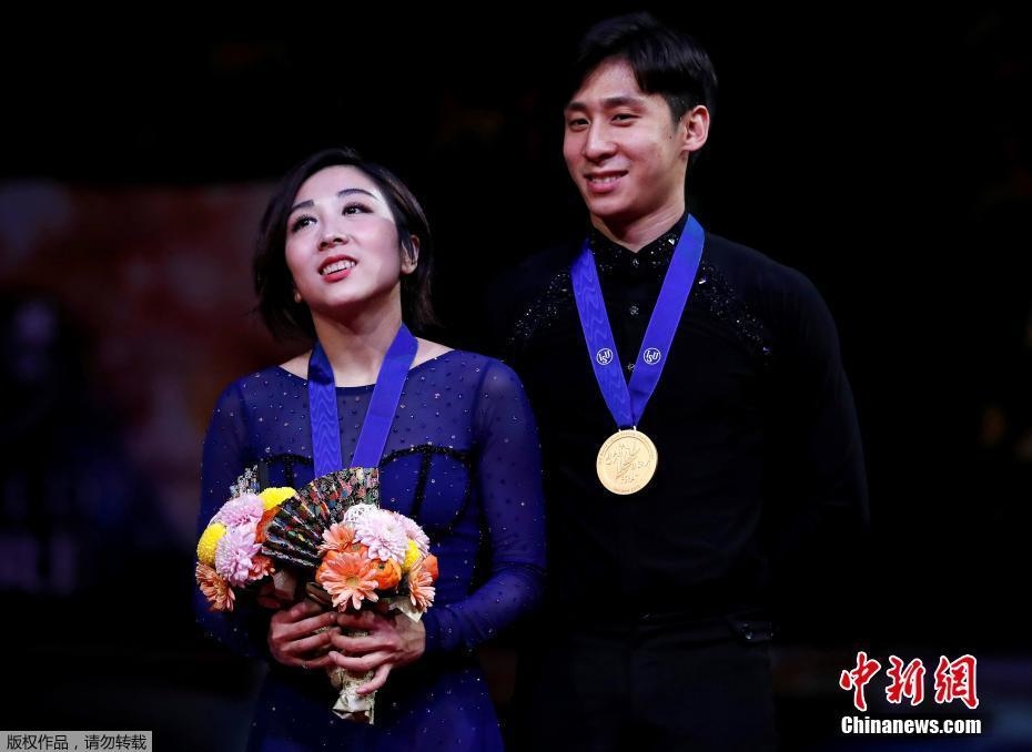 資料圖：隋文靜/韓聰奪冠。