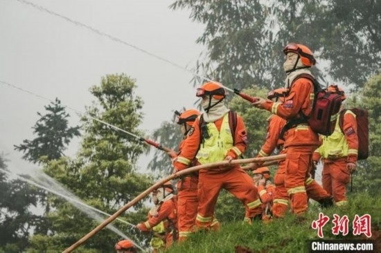 演練現(xiàn)場(chǎng)。瀘州消防供圖