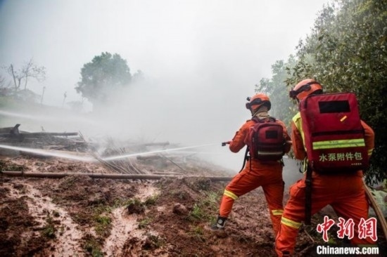 演練現(xiàn)場(chǎng)。瀘州消防供圖