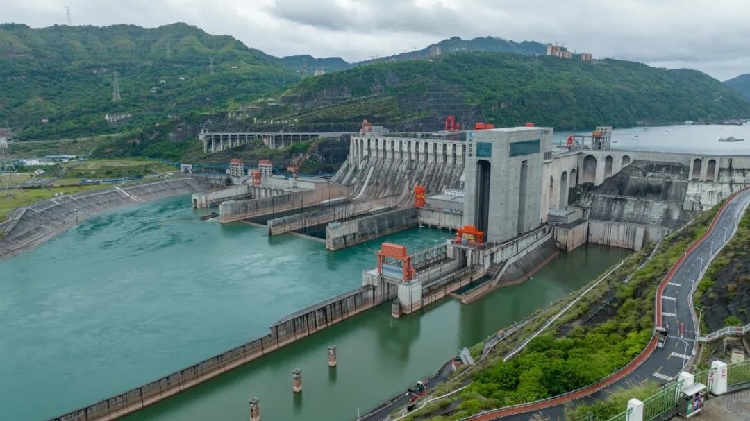 航拍向家壩升船機。受訪者供圖