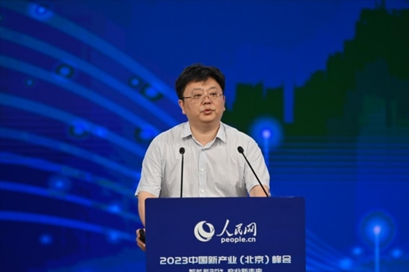 傳播內(nèi)容認(rèn)知全國重點(diǎn)實(shí)驗(yàn)室首席科學(xué)家張勇東。人民網(wǎng)記者 于凱攝