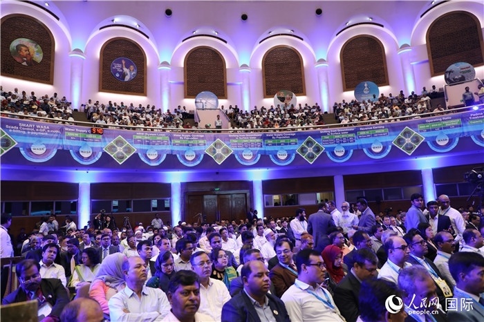 7月13日，達舍爾甘地污水處理廠項目竣工典禮舉行。人民網(wǎng)記者 孫廣勇攝