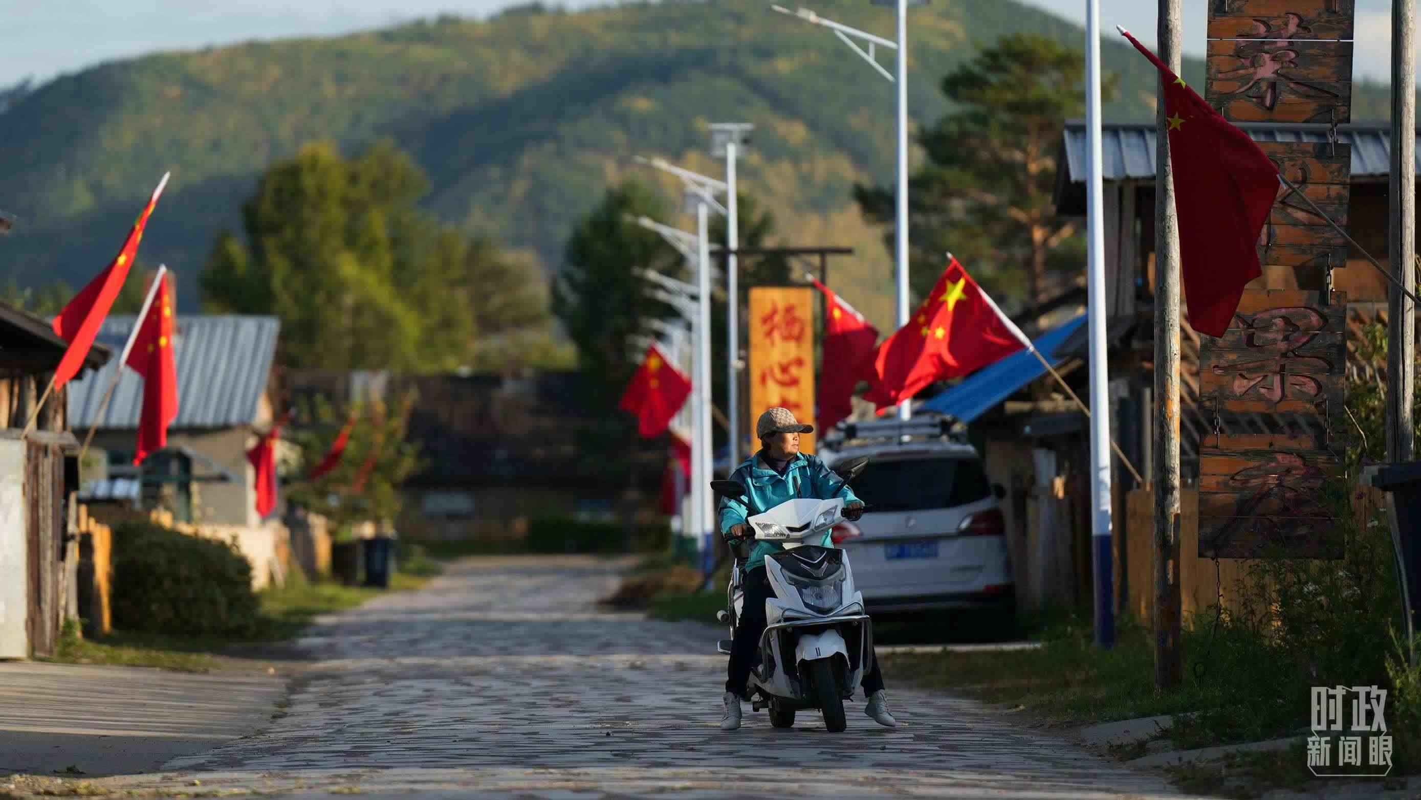 △北極村里民宿眾多。（總臺國廣記者李晉拍攝）