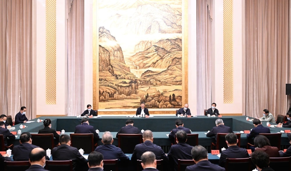  2023年5月17日上午，習(xí)近平在西安聽取陜西省委和省政府工作匯報并發(fā)表重要講話。