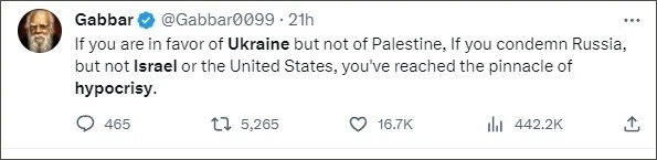 巴以爆發(fā)新沖突后，他再指西方“雙標(biāo)”