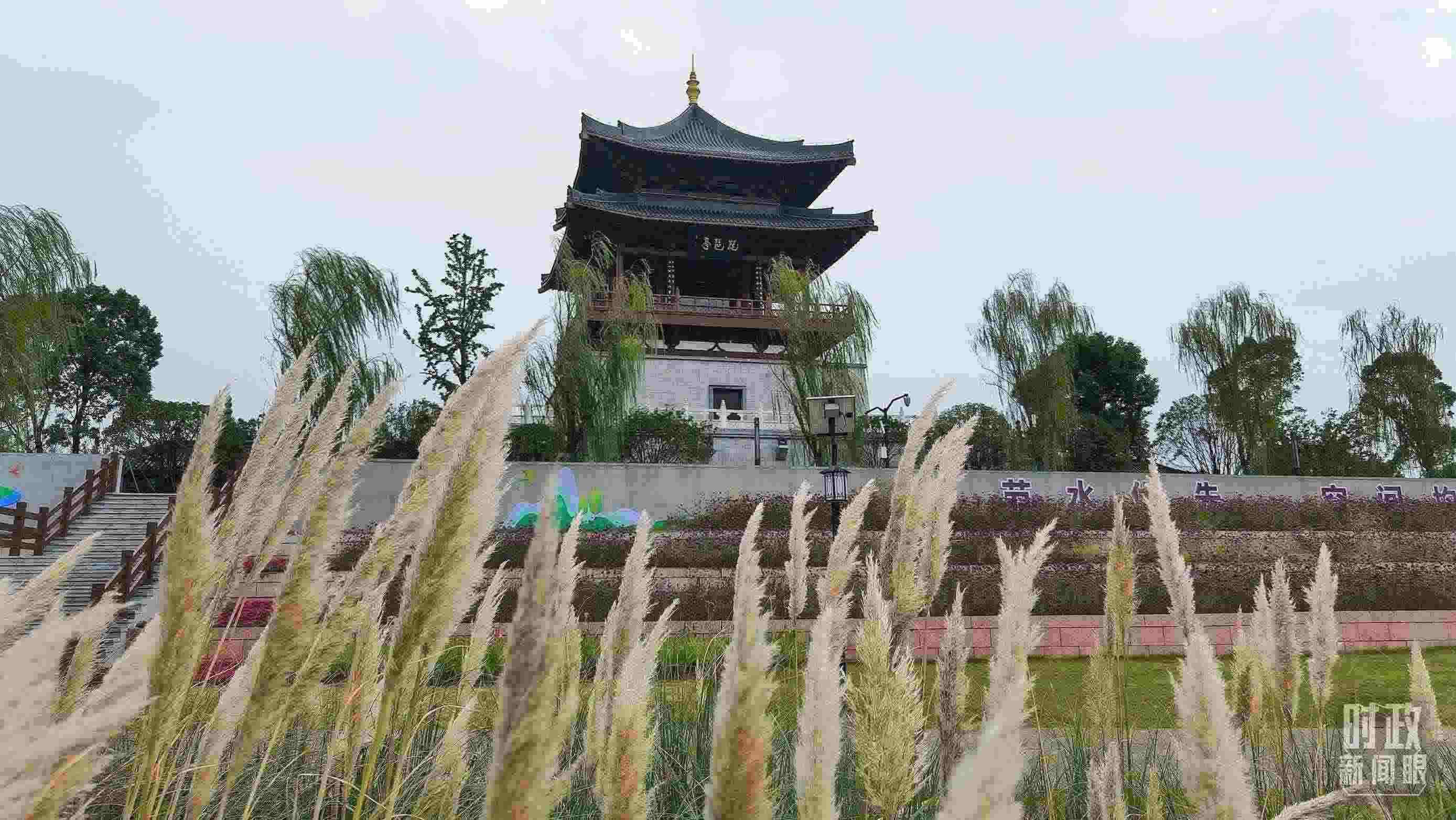 △長江國家文化公園九江城區(qū)段。（總臺(tái)央視記者程鋮拍攝）