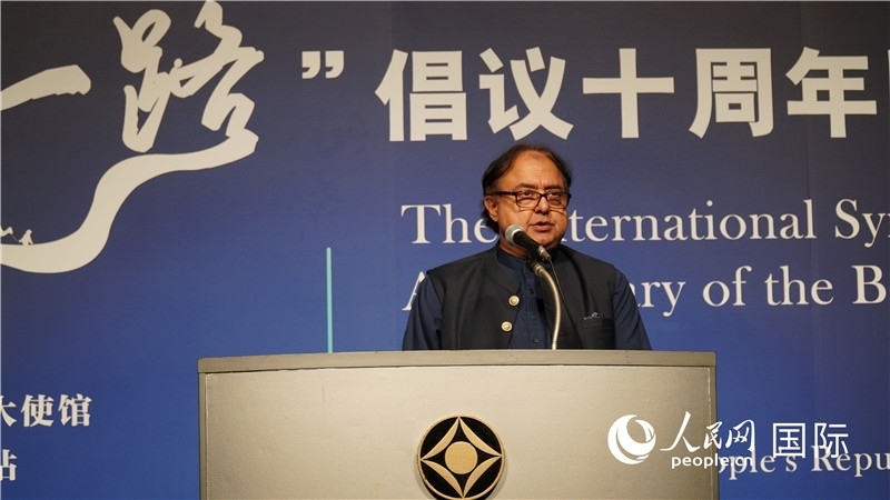 巴基斯坦駐日大使塔拉爾發(fā)言。人民網(wǎng) 蔣曉辰攝