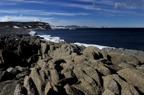 羅斯海恩克斯堡島的夏季風(fēng)光。新華社記者 張建松 攝