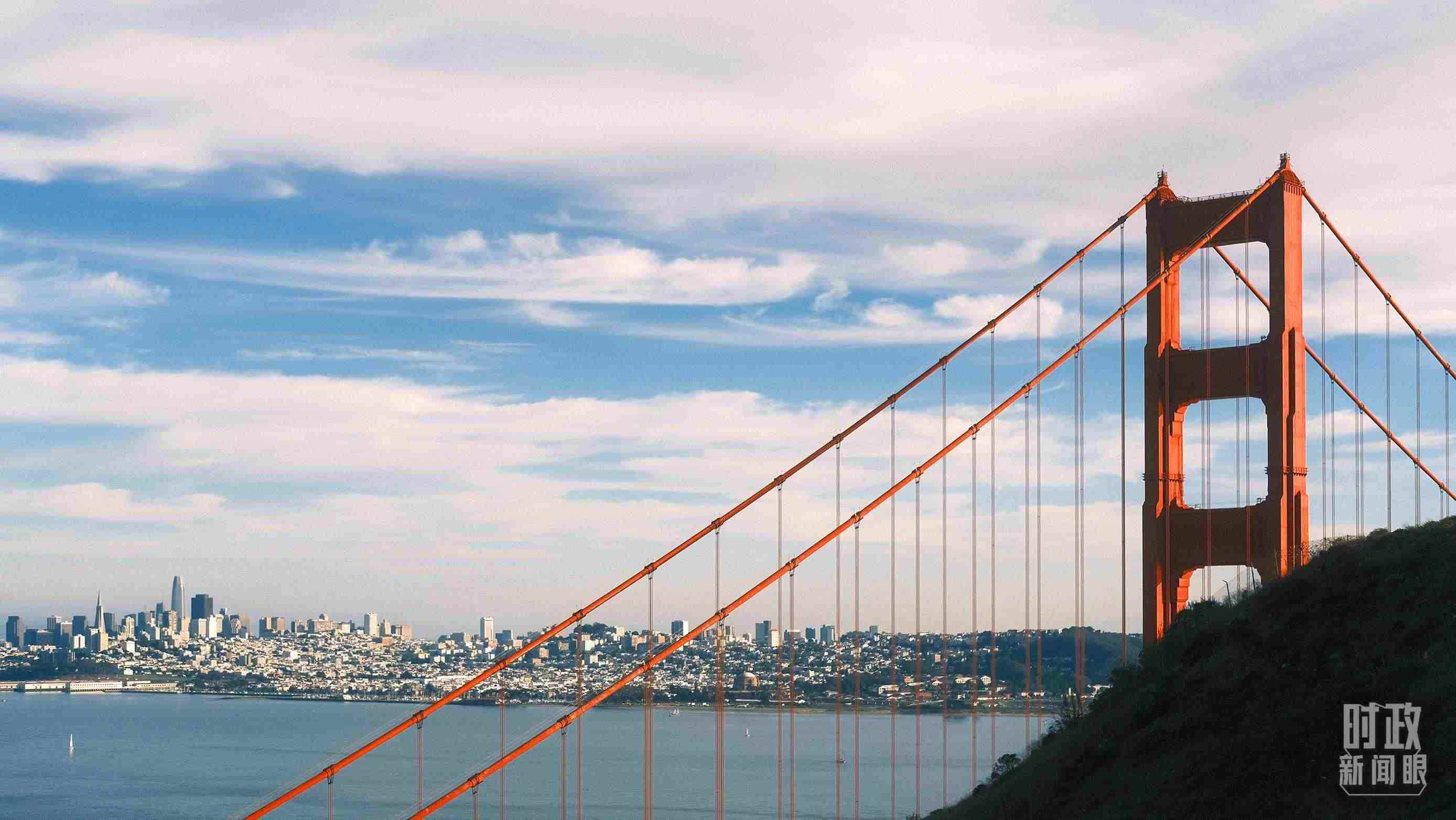 舊金山，金門大橋。（總臺央視記者盧心雨拍攝）