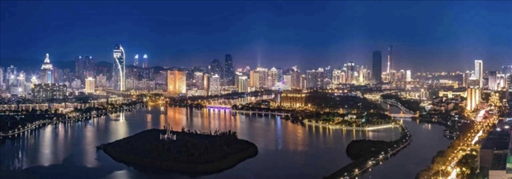 筼筜夜色。（圖源：人民日?qǐng)?bào)）