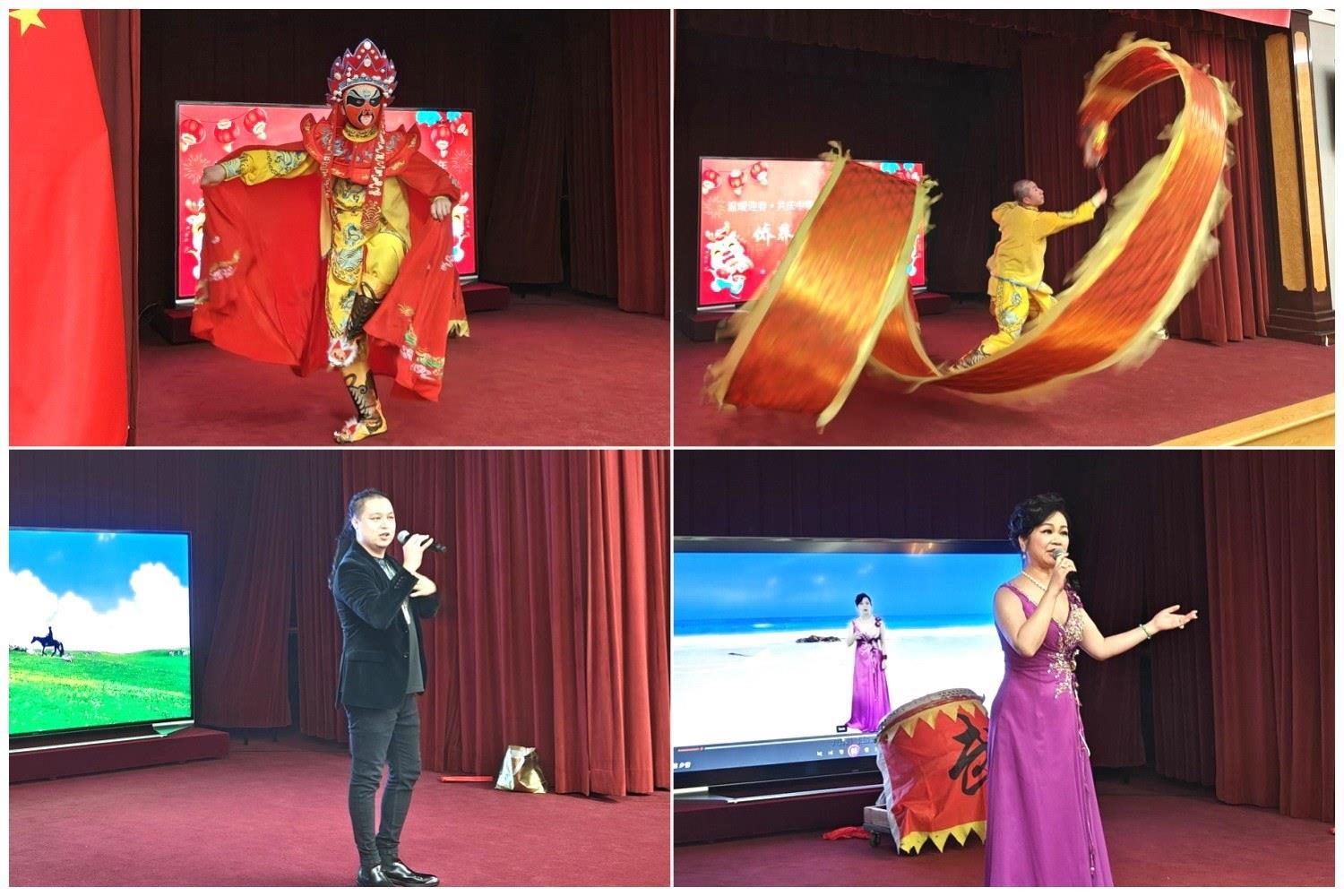 當(dāng)?shù)貎S界知名演員獻(xiàn)上精彩演出。主辦方供圖