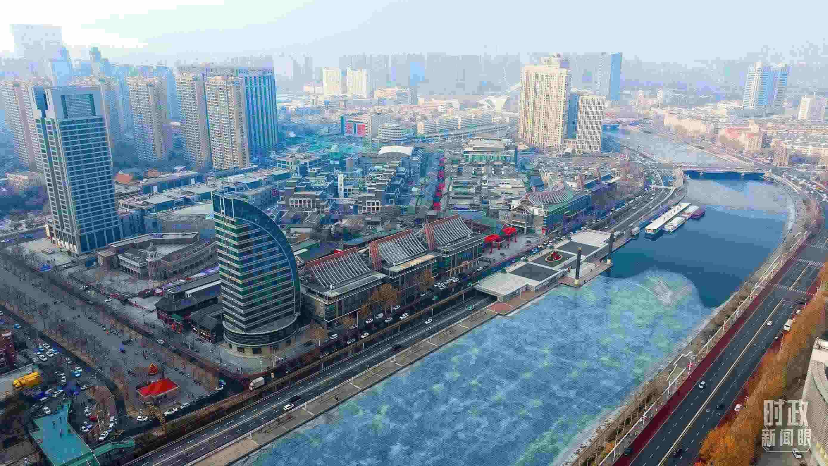 △天津航拍。（總臺記者劉功河拍攝）