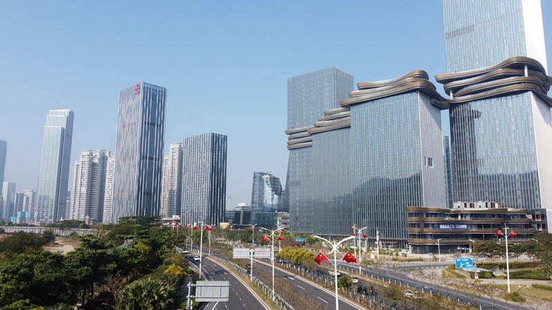 2024年1月1日，廣東珠海，橫琴粵澳深度合作區(qū)樓群。