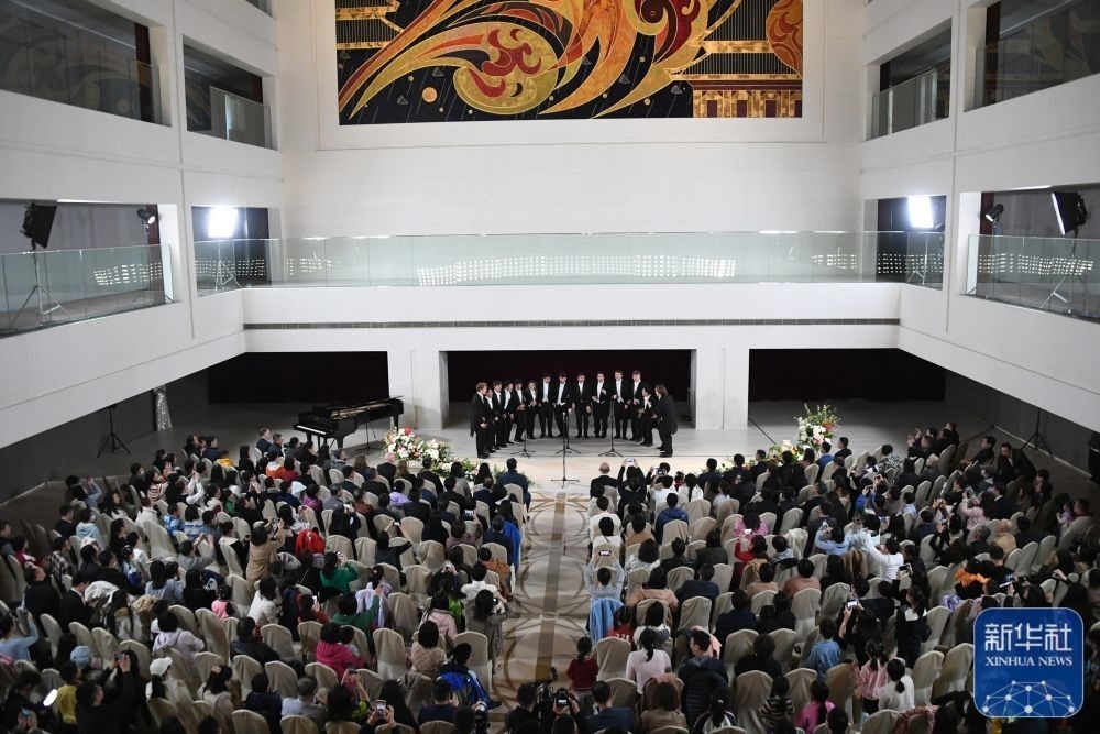 3月21日拍攝的“春暖·金融街韻律專場音樂會(huì)”現(xiàn)場。新華社記者 任超 攝