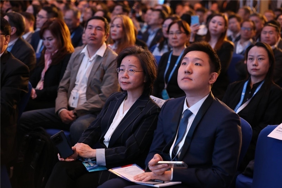 沈敏娟大使出席論壇。蒙政府官網(wǎng)供圖