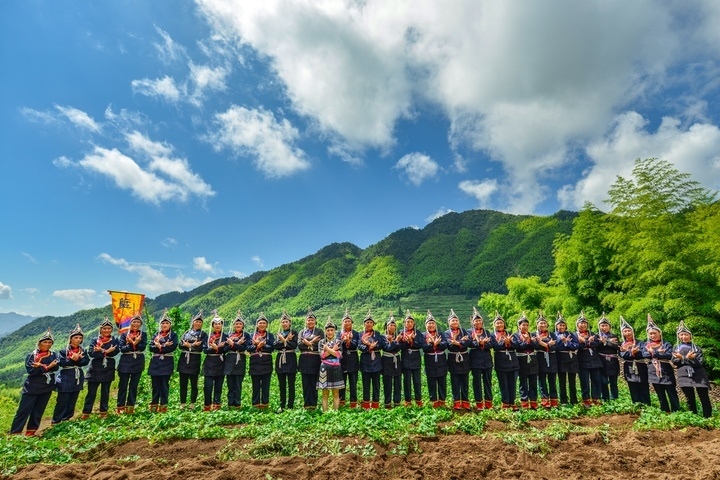 景寧渤海鎮(zhèn)安亭村畬歌嘹亮。供圖 共享聯(lián)盟·景寧