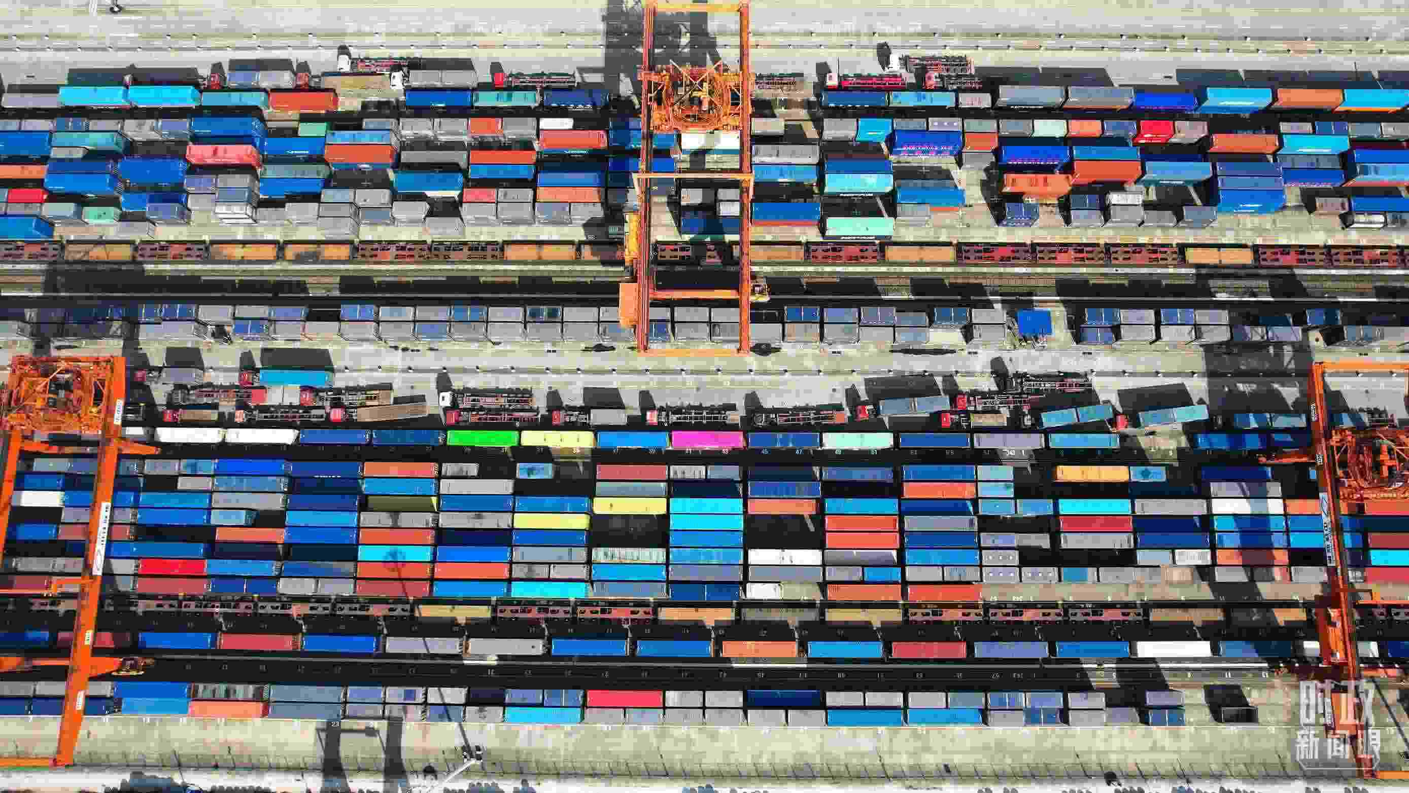 △重慶國(guó)際物流樞紐園區(qū)。（總臺(tái)記者楊洋拍攝）