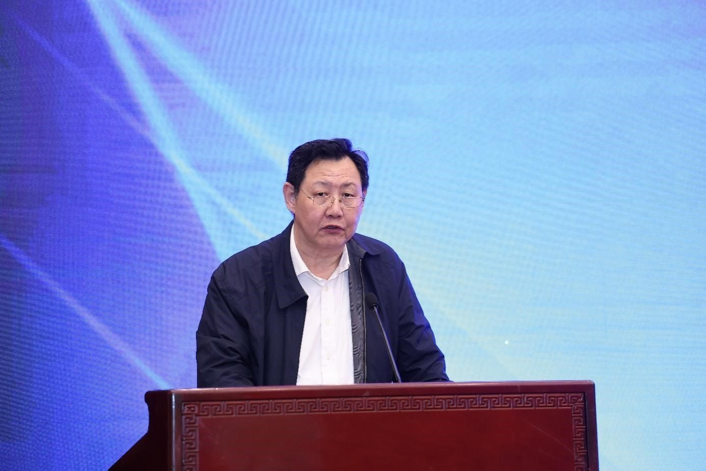 中國物流與采購聯(lián)合會黨委副書記余平致辭。主辦方供圖