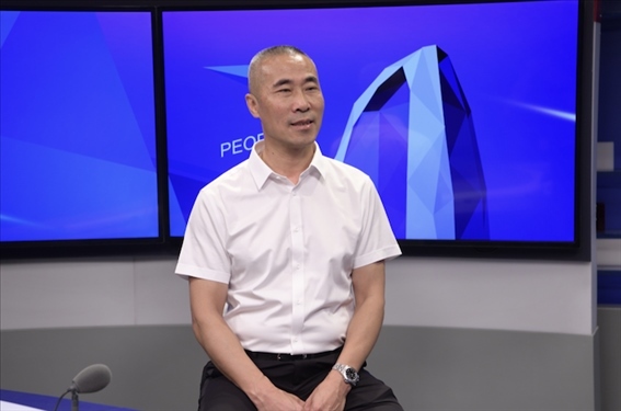 福建省晉江市工商聯(lián)黨組成員王建回。人民網(wǎng)記者 王曉嘯攝