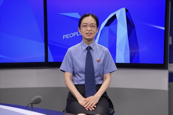 最高人民檢察院行政檢察廳二級高級檢察官張立新。人民網(wǎng)記者 王曉嘯攝