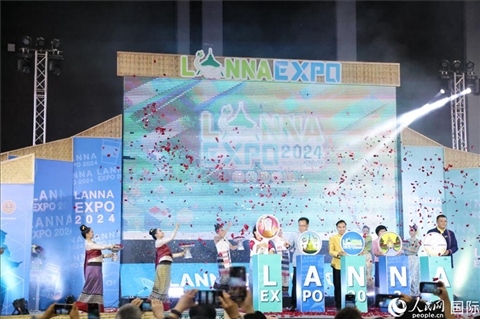7月9日，2024年蘭納博覽會開幕式在清邁國際會展中心舉行。人民網記者楊一攝