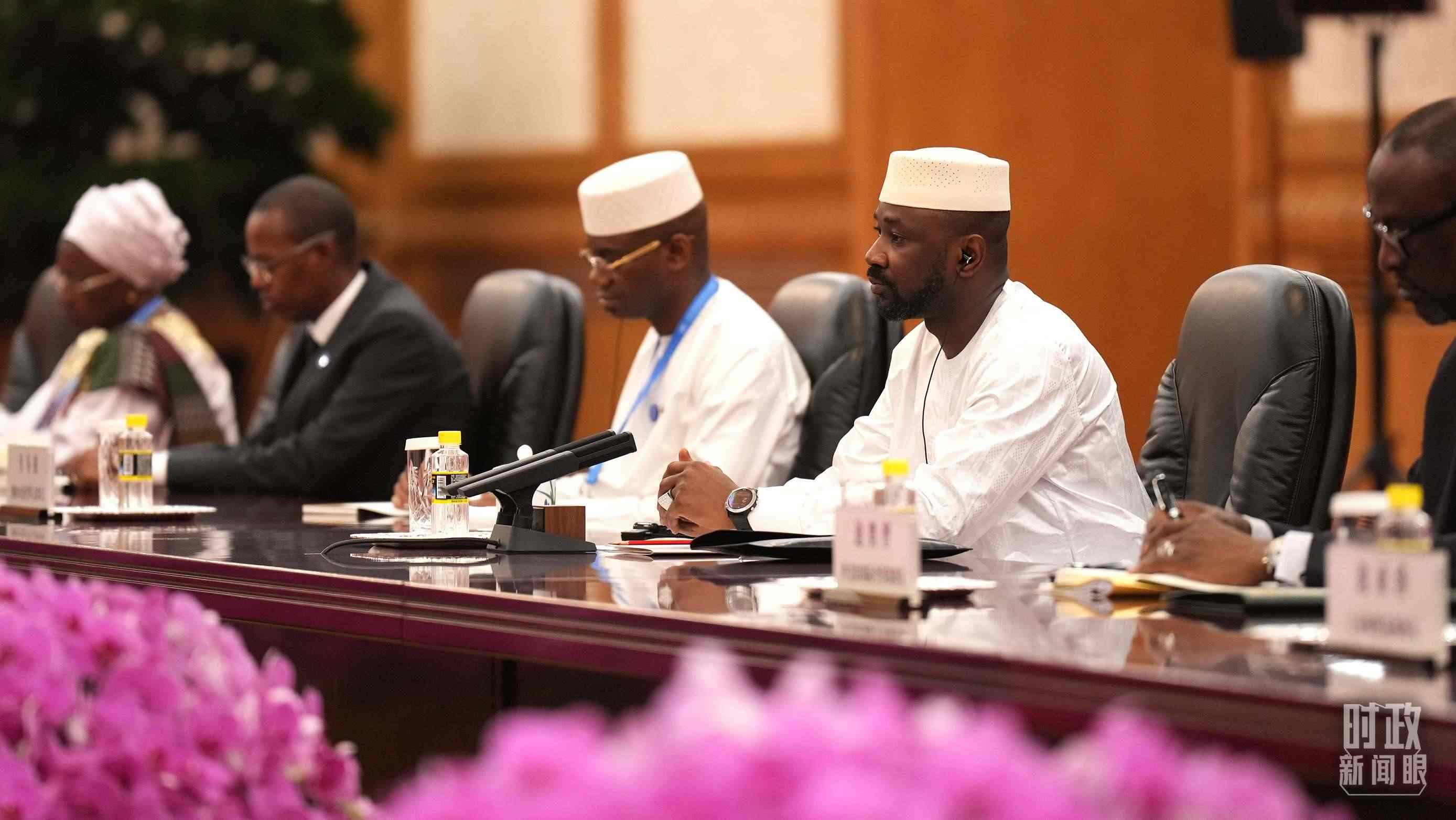 △馬里總統(tǒng)戈伊塔。（總臺記者李晉拍攝）