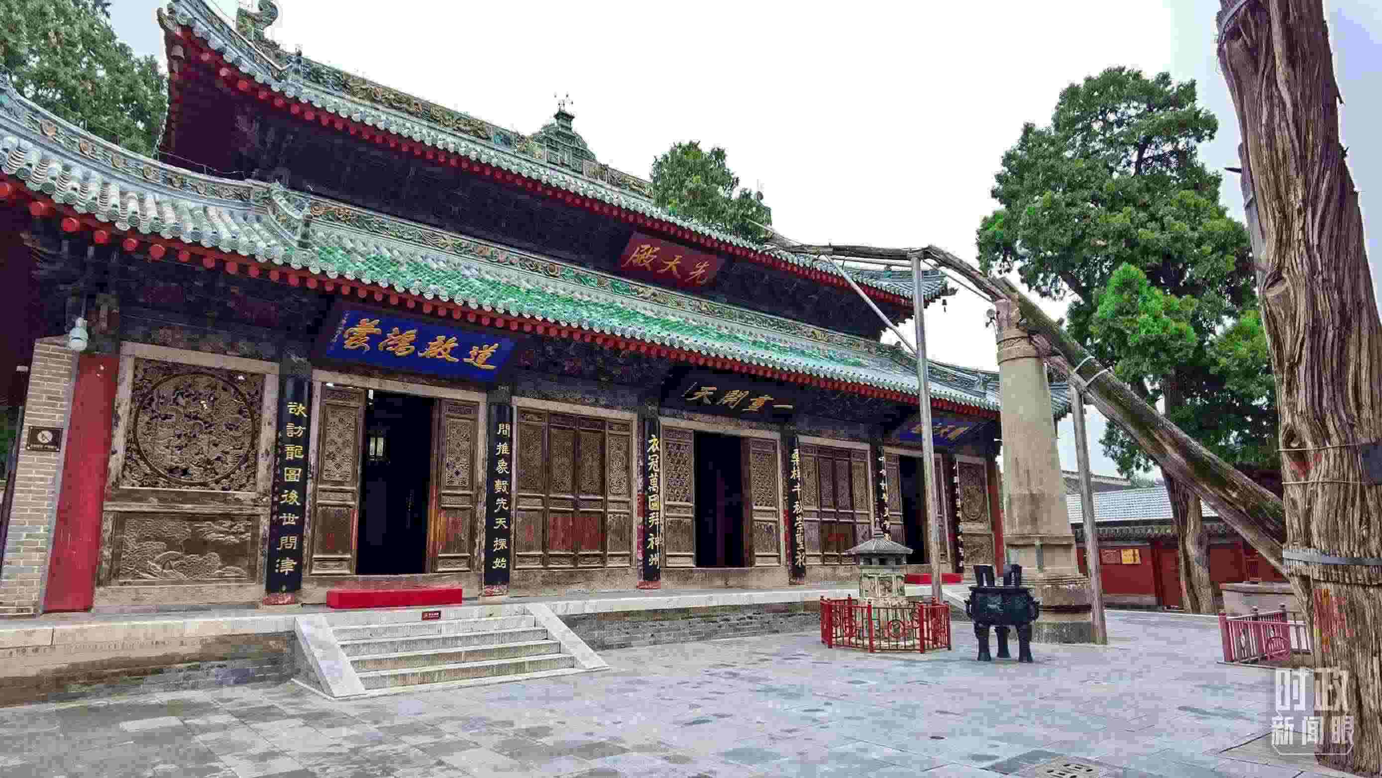 △ 伏羲廟。（總臺(tái)央視記者郭鴻拍攝）