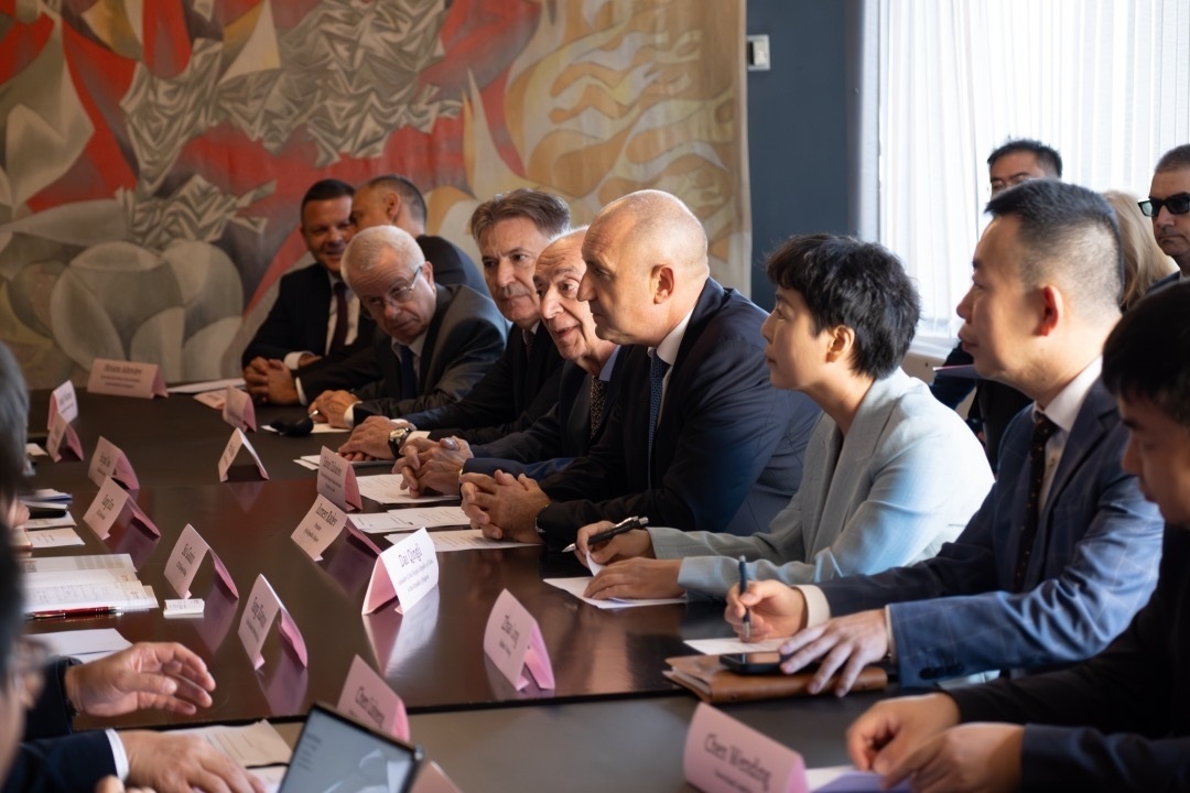 會議現(xiàn)場。中國駐保加利亞大使館供圖。