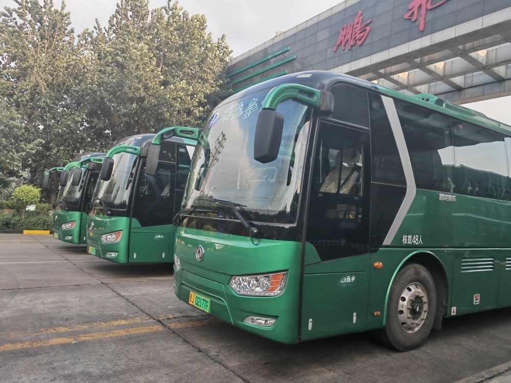 2024年9月4日拍攝的鵬飛集團(tuán)的氫能大巴車(chē)。新華社記者 王勁玉 攝