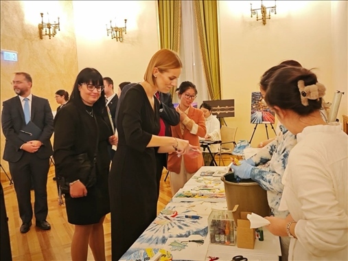 招待會(huì)現(xiàn)場(chǎng)。中國(guó)駐匈牙利大使館供圖