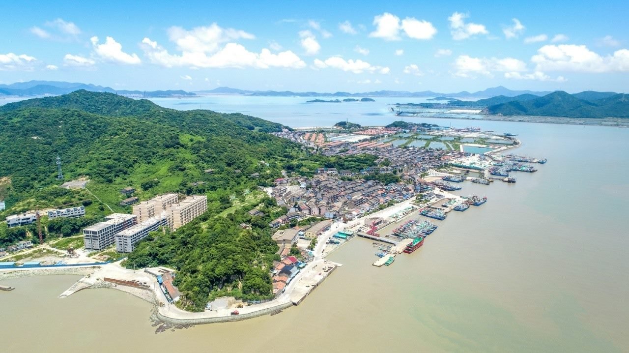 航拍視角看今日螞蟻島。螞蟻島管委會(huì)供圖