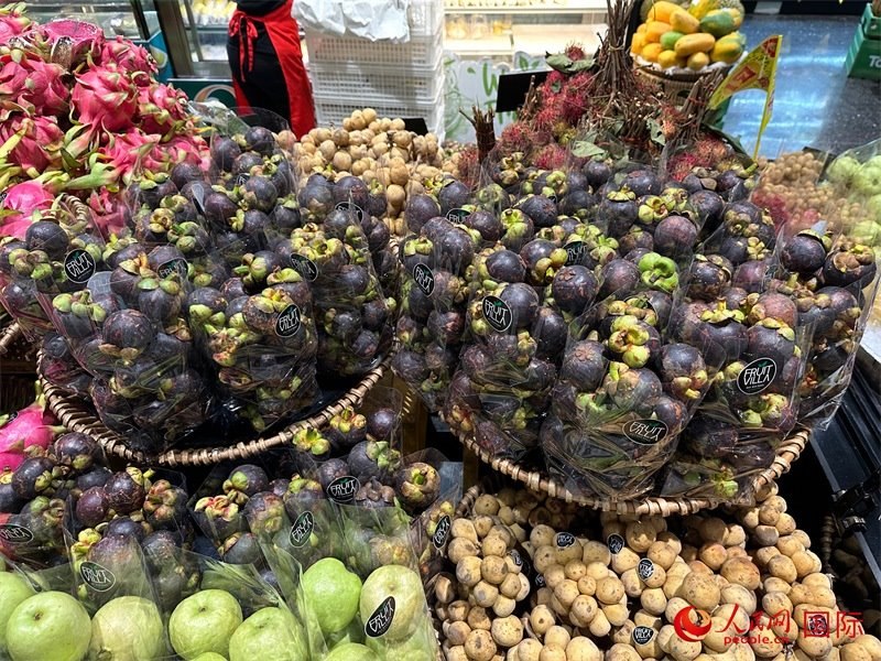 泰國超市售賣的山竹。人民網記者 簡承淵攝