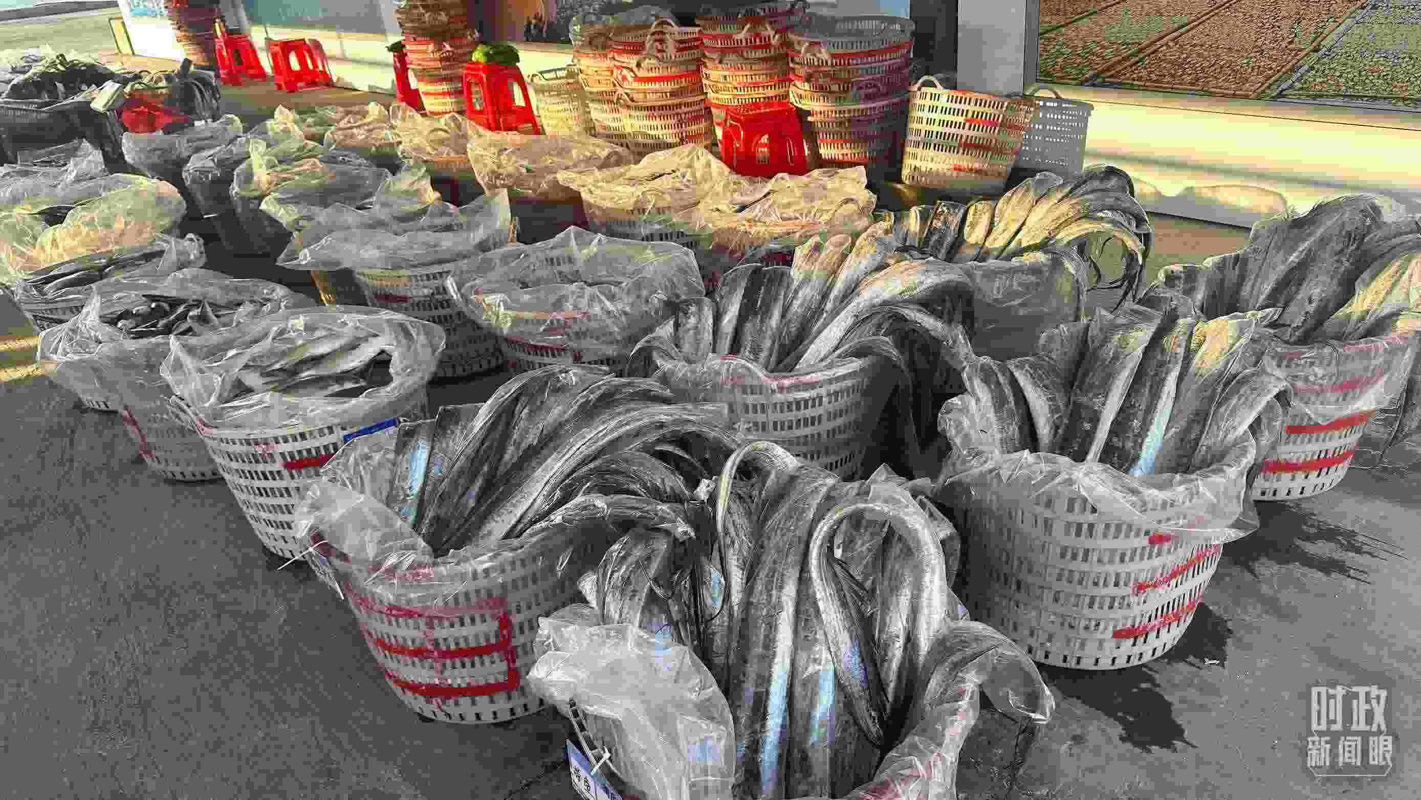 △澳角村的海產(chǎn)品。（總臺央視記者覃思拍攝）