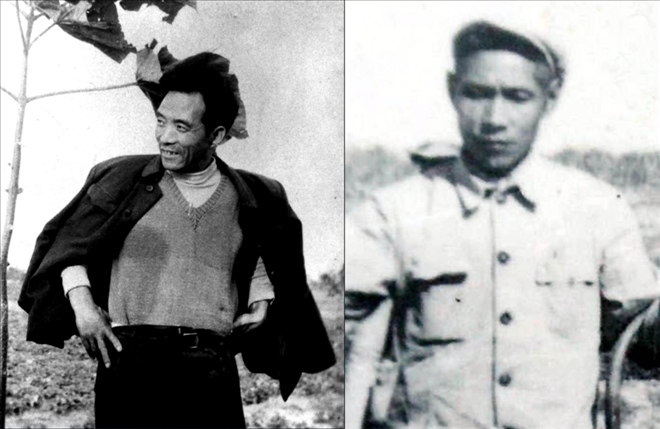 拼版照片：左圖為焦裕祿資料照片；右圖為谷文昌資料照片。