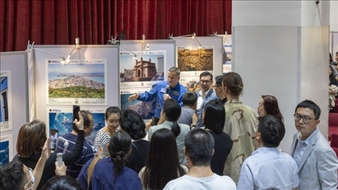 5月29日，“宇宙·金磚國家”圖片巡回展在北京舉辦，活動現(xiàn)場吸引了眾多中國觀眾。北京俄羅斯文化中心供圖