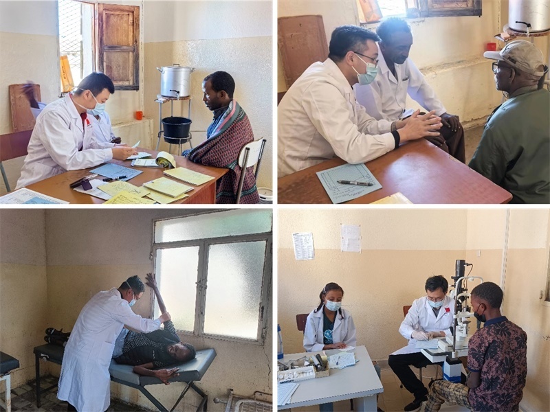 中國第17批援厄立特里亞醫(yī)療隊在科倫醫(yī)院開展巡診活動。中國第17批援厄立特里亞醫(yī)療隊供圖