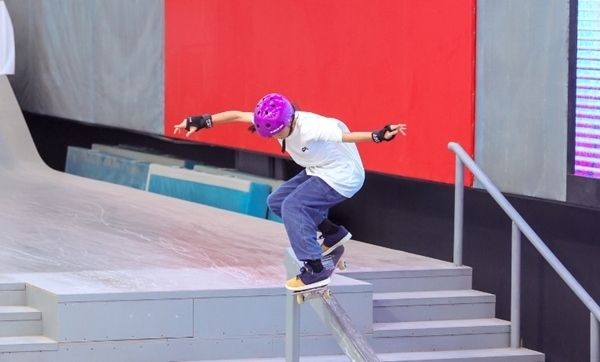 崔宸曦在比賽中。賽事組委會供圖