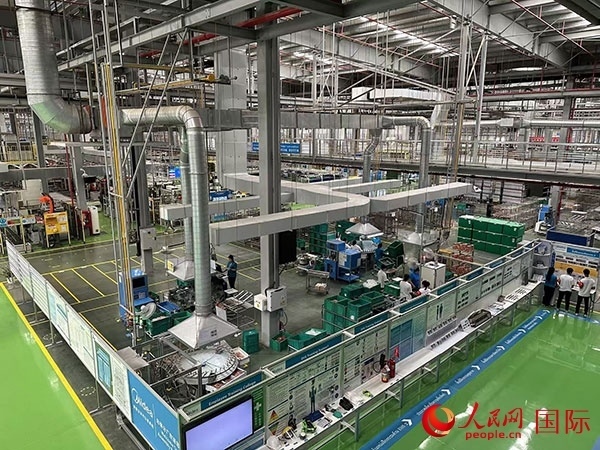 中企美的泰國工廠。人民網(wǎng)記者 簡承淵攝