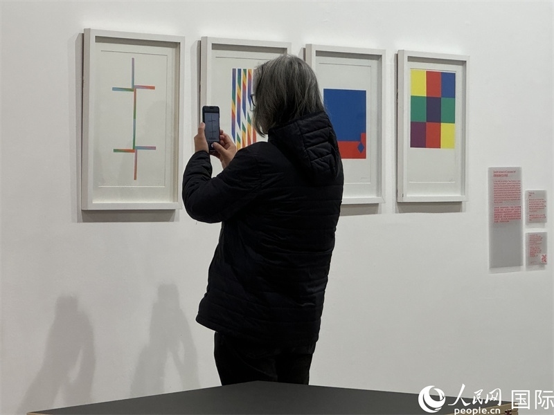 11月8日，觀眾在“瑞士經(jīng)典設(shè)計(jì)展”作品前駐足欣賞。人民網(wǎng) 謝瑩攝 