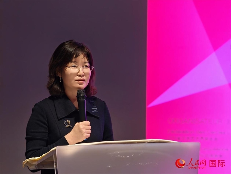 遼寧省文聯(lián)黨組書記、主席邵玉英致辭。人民網(wǎng)記者 于超凡攝