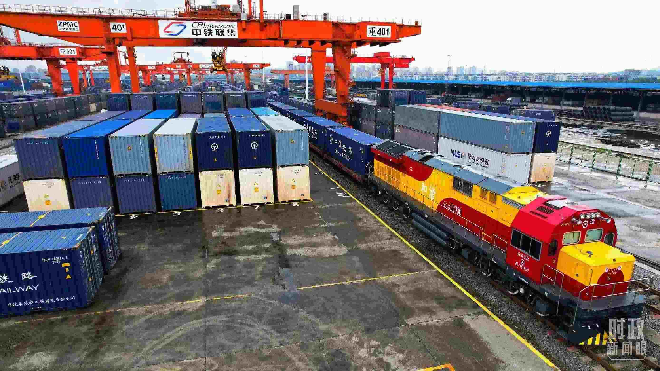 △重慶國(guó)際物流樞紐園區(qū)。（總臺(tái)記者劉雨拍攝）