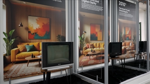 海信顯示技術展示畫作。海信南非公司供圖