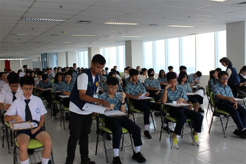 考試現(xiàn)場。印尼雅加達(dá)華文教育協(xié)調(diào)機(jī)構(gòu)供圖