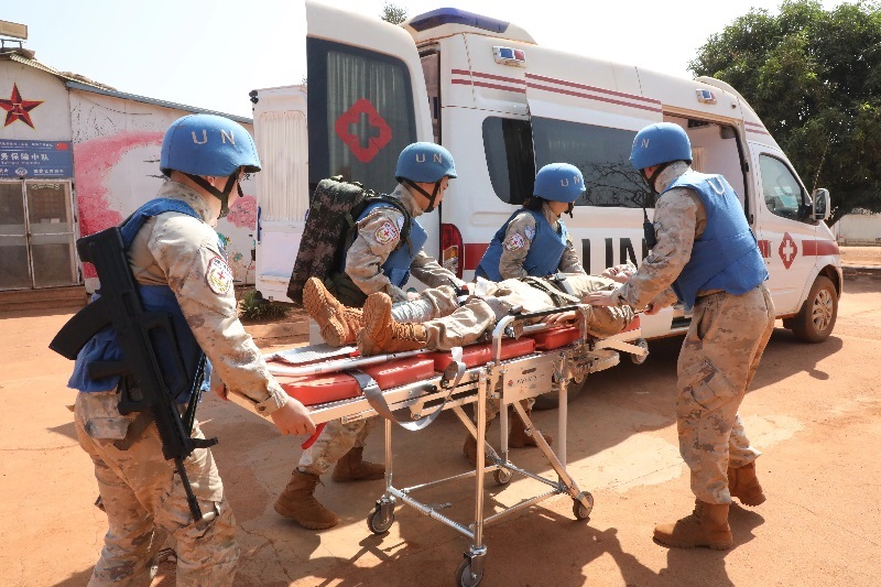 演練現(xiàn)場。張曉昆攝。