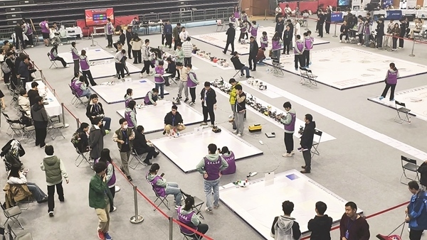 比賽現(xiàn)場。北京建筑大學(xué)供圖