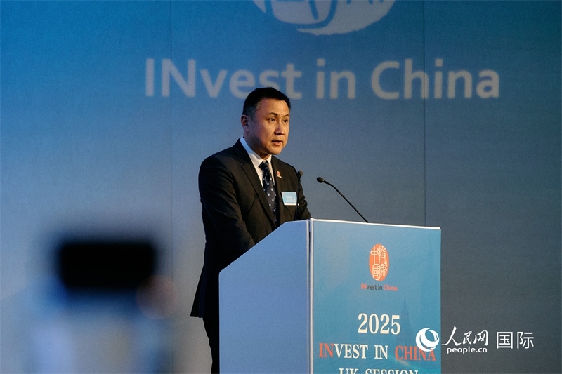 中國商務部外資司司長朱冰發(fā)表致辭。楊浩鵬攝