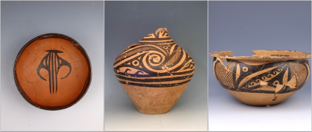 甘肅臨洮寺洼遺址出土的馬家窯類型彩陶。全國十大考古新發(fā)現(xiàn)活動(dòng)辦公室供圖